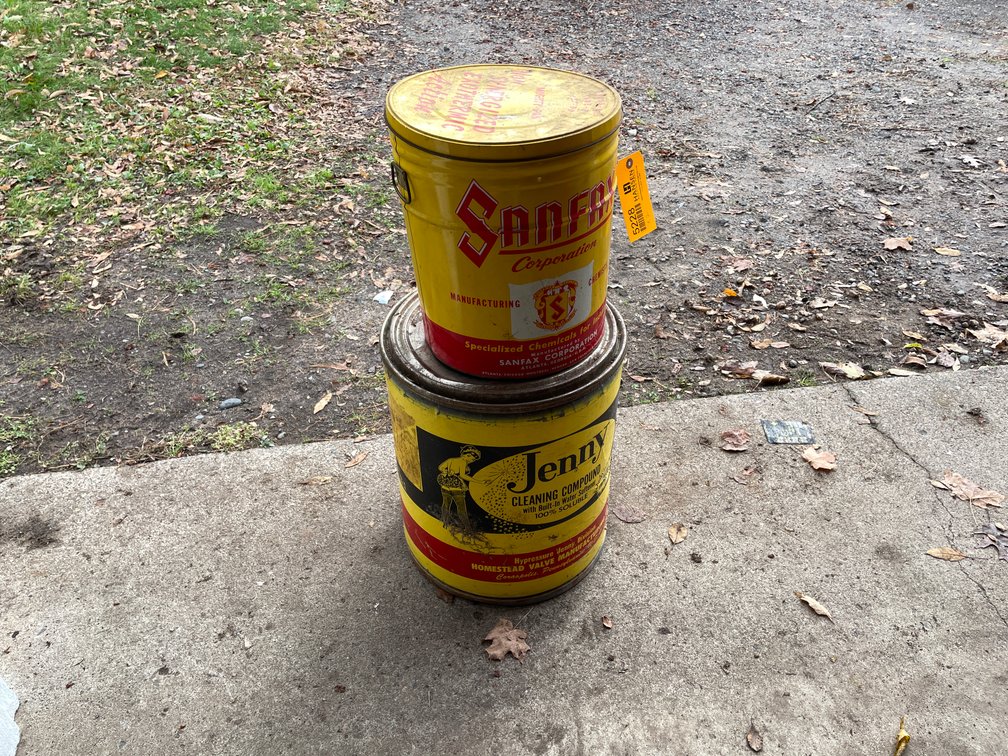 (2) Vintage Metal Cans