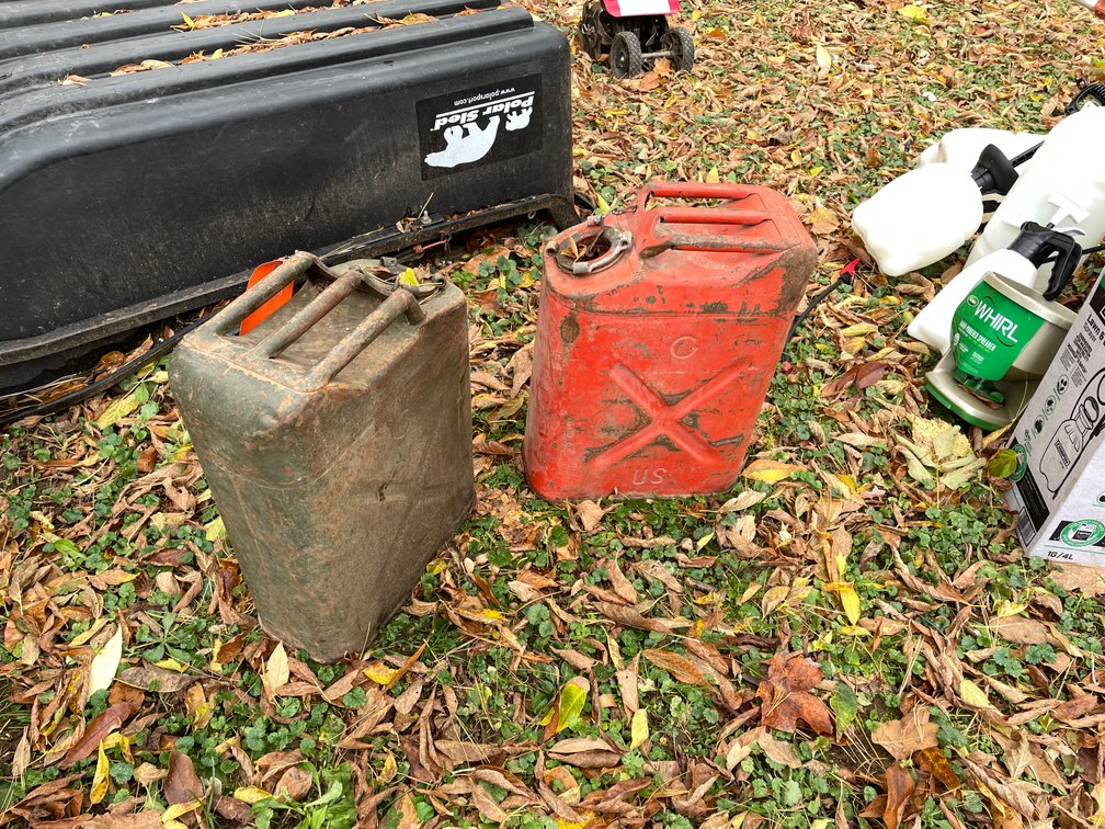 (2) Vintage 5-Gallon Gas Cans