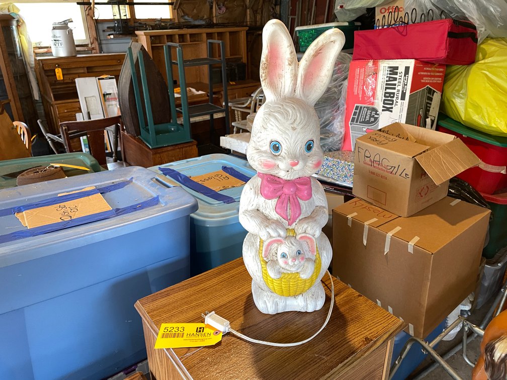 Blow Mold Easter Bunny