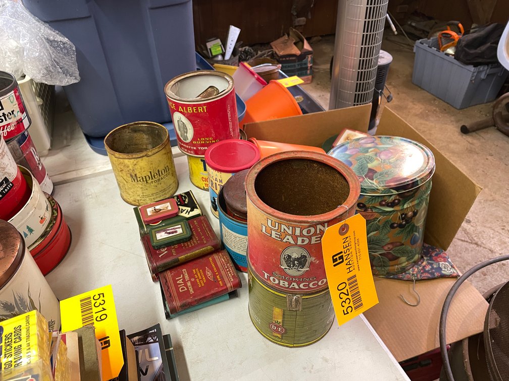 Various Brand Vintage Tobacco Tins
