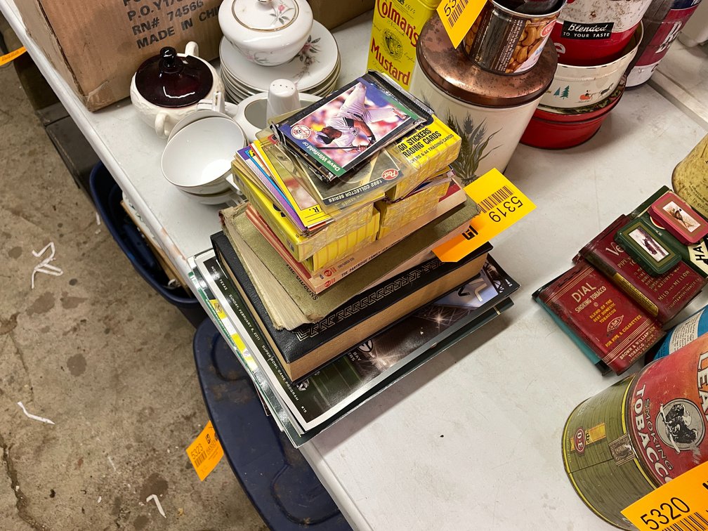 Assortment of Vintage Baseball Cards and Packers Magazines