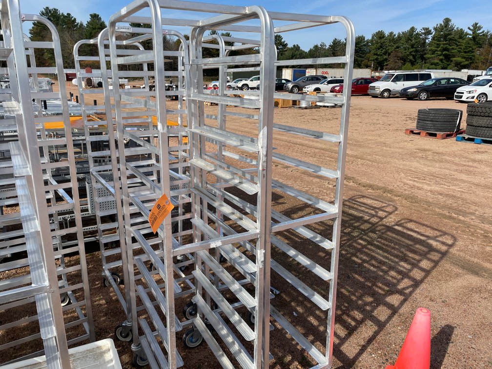 (4) Aluminum Sheet Pan Racks