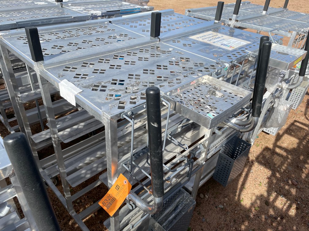 (2) Metal Carts on Wheels