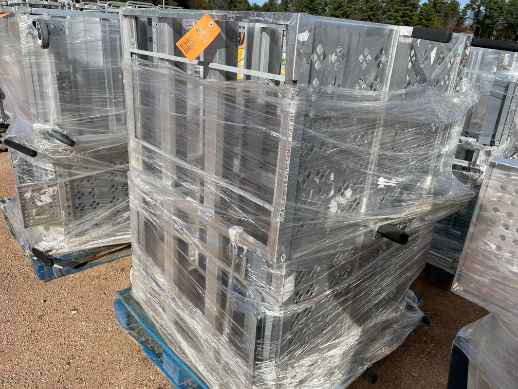 (2) Metal Carts on Wheels