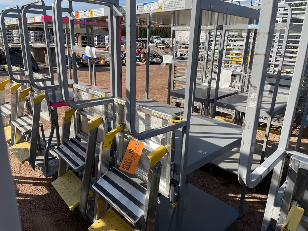 (2) Metal Ladder Cart