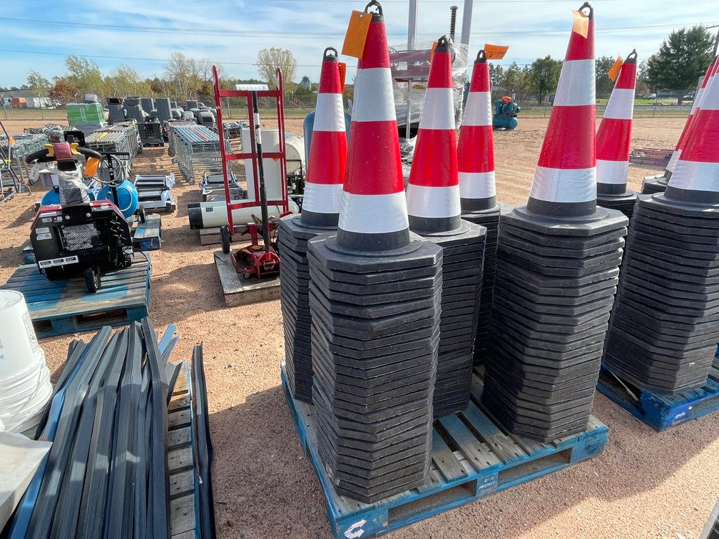 (25) Orange Traffic Cones