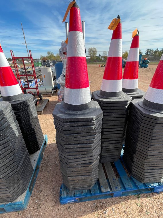 (25) Orange Traffic Cones
