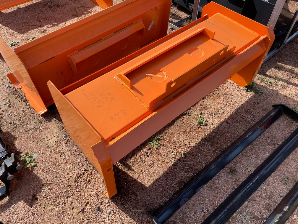 New KC 48" Mini Skid Steer Snow Pusher