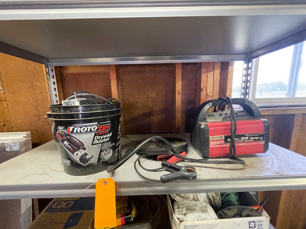 Vector Battery Charger and Rotozip Drywall Router