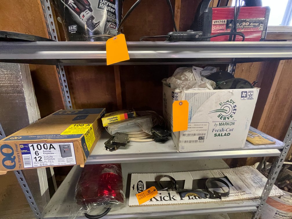 Shelf of Electrical Supplies