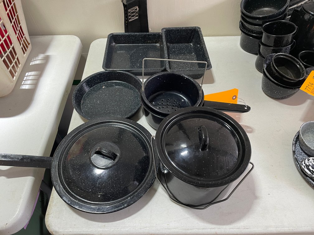 Set of Enamel Cookware