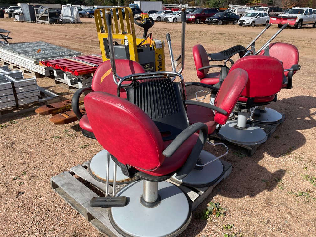 (3) Barber Chairs