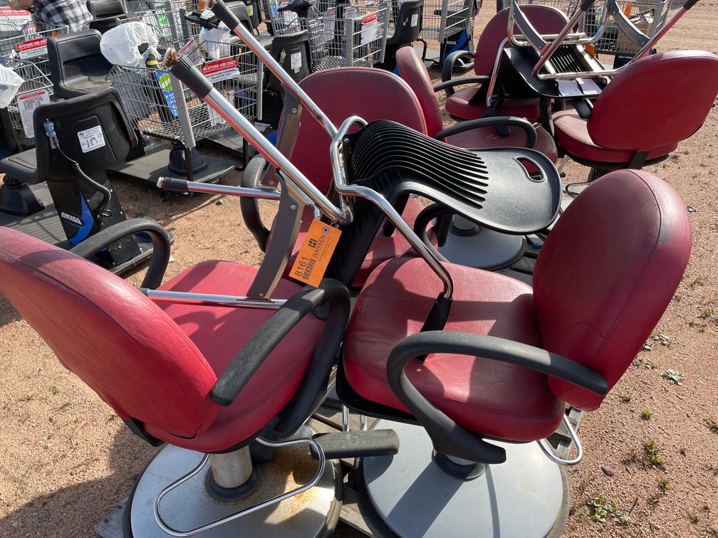 (3) Barber Chairs