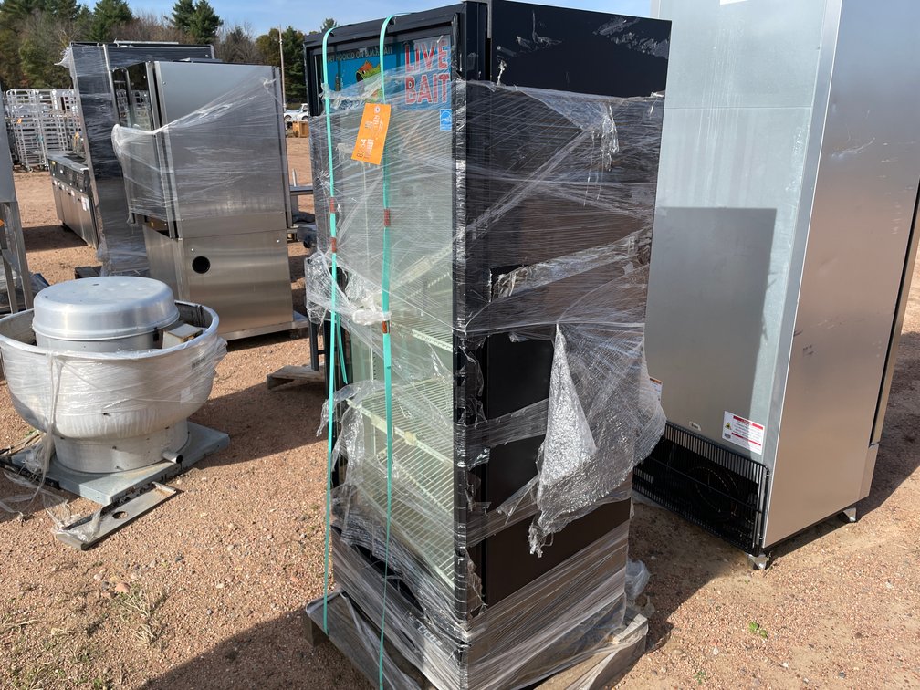 True Glass Front Refrigerator