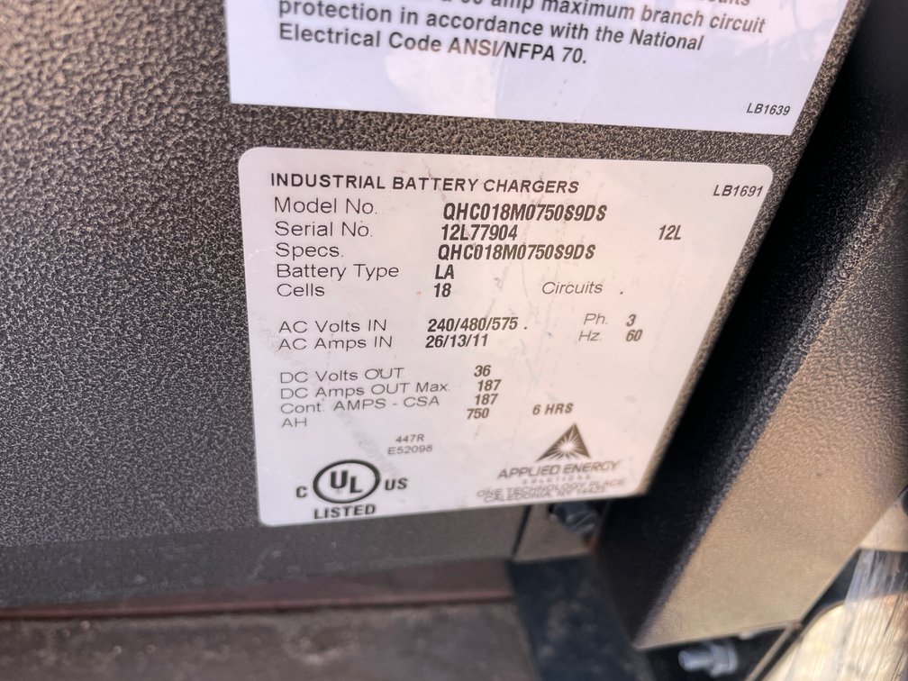 1/4hp Opportunity Forklift Charger