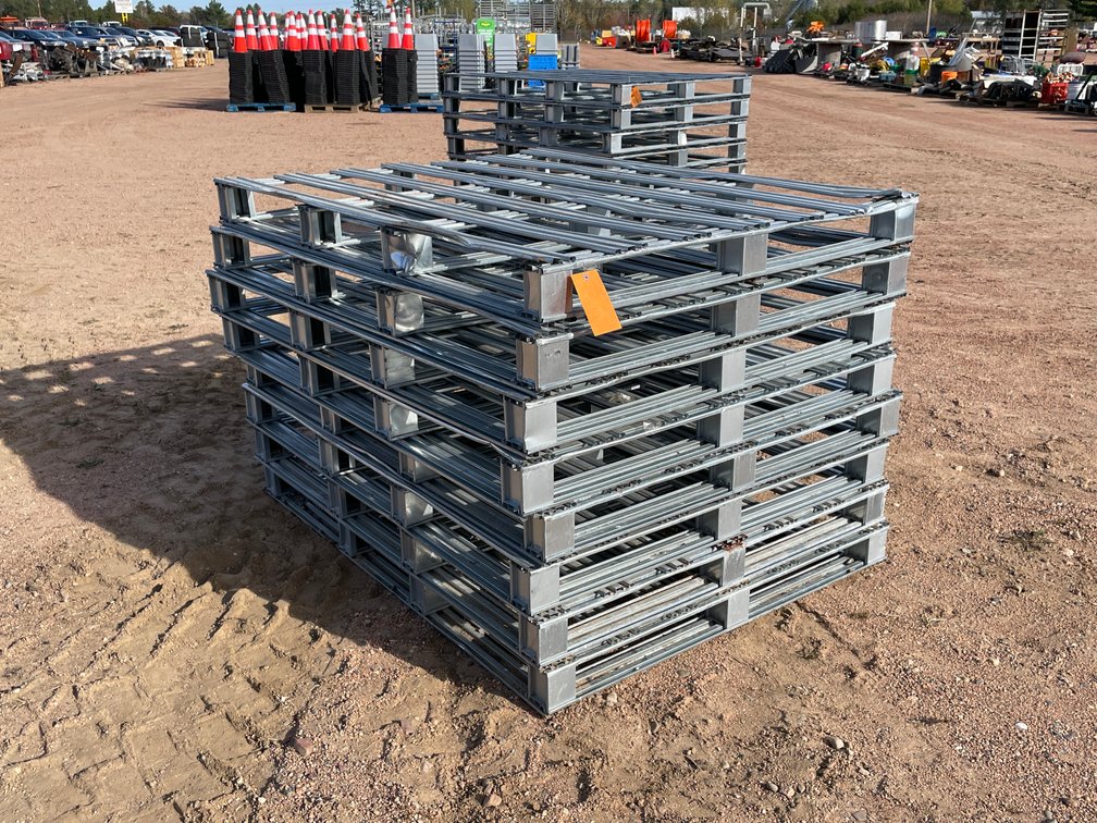 (8) Galvanized Pallets