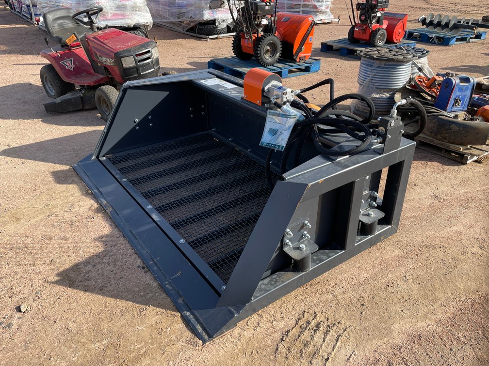 New Universal Mount 72" Skidsteer Screening Bucket