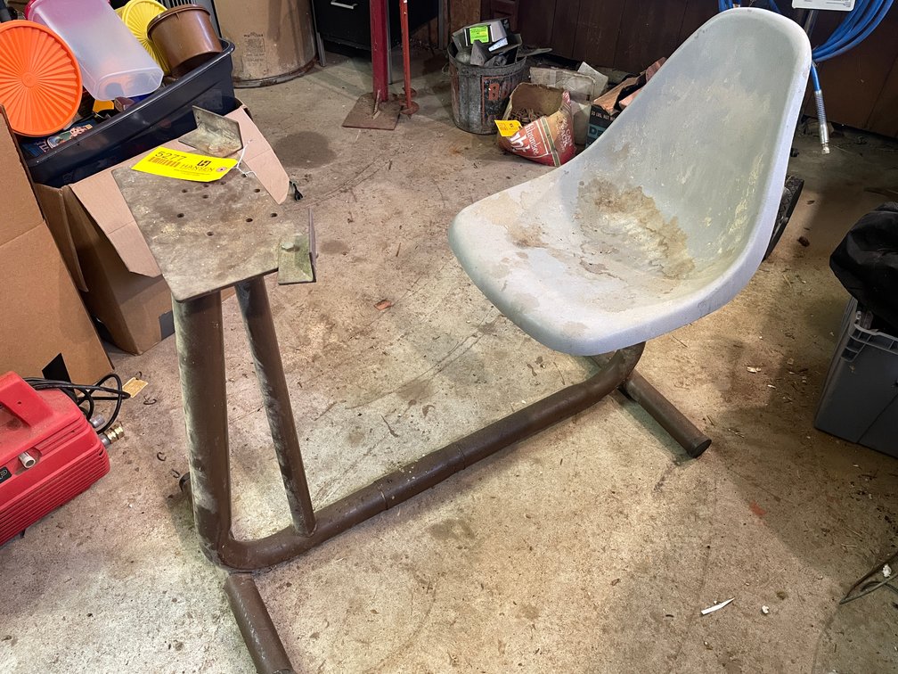 Metal Frame with Desk Chair