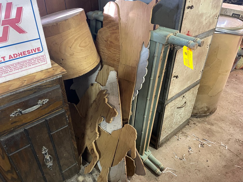 Wood Hat Box, Headboards and Shop Made Animal Cutouts