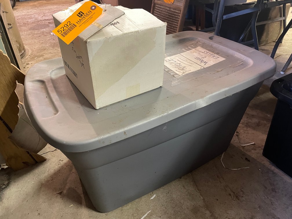Tote of Wolf and Eagle Figurines
