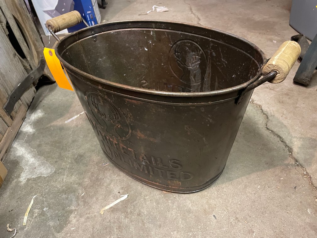 Metal Whitetails Unlimited Bucket