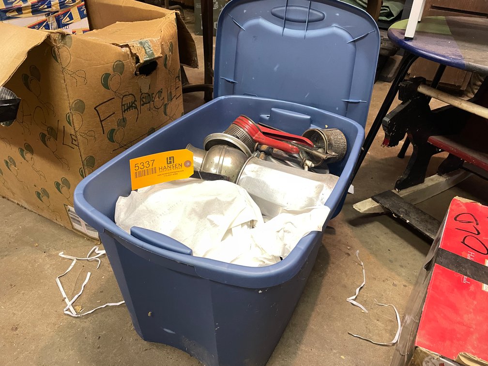 Tote of Aluminum Kitchenware