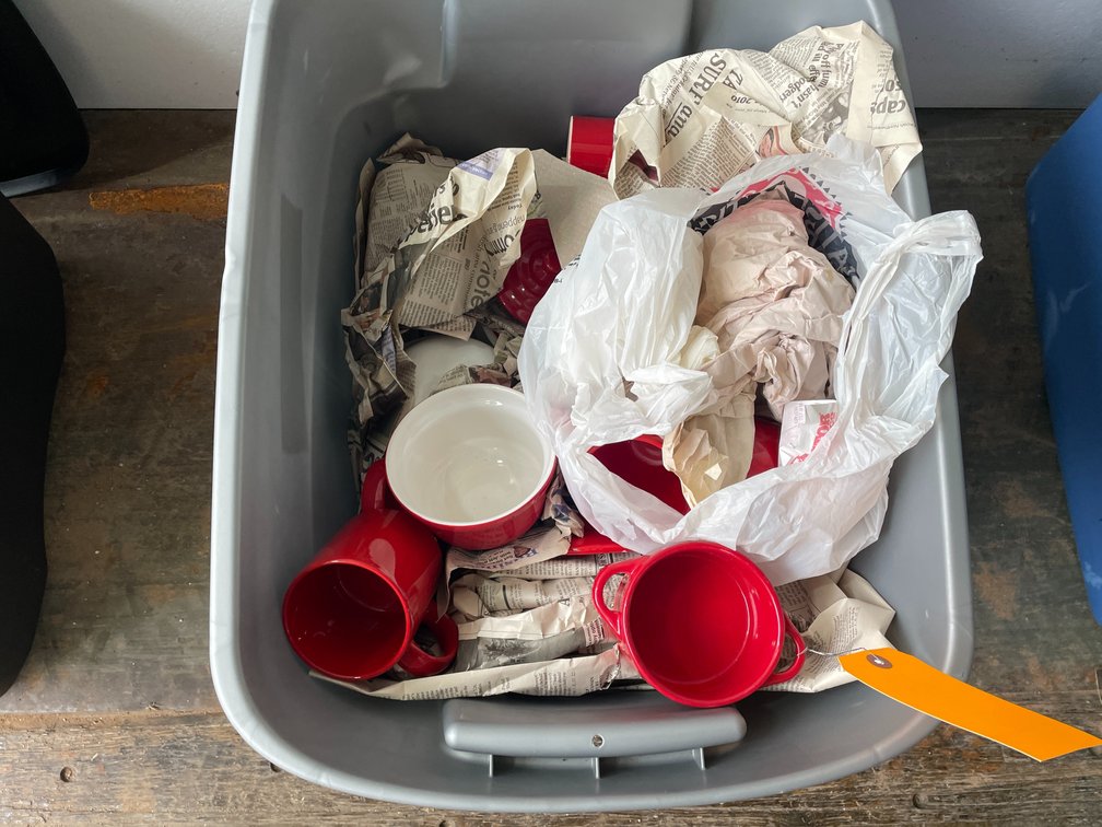 Bin of Dishes