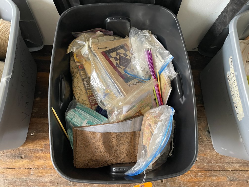 Bin of Fabric