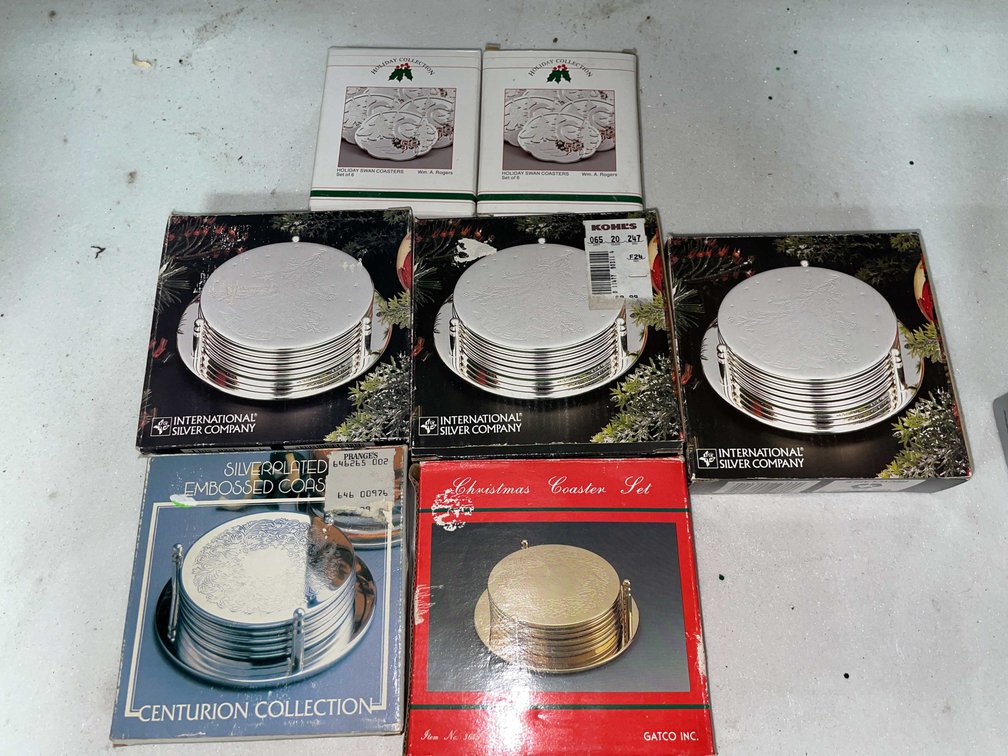 Silver Plated Coasters (T3)