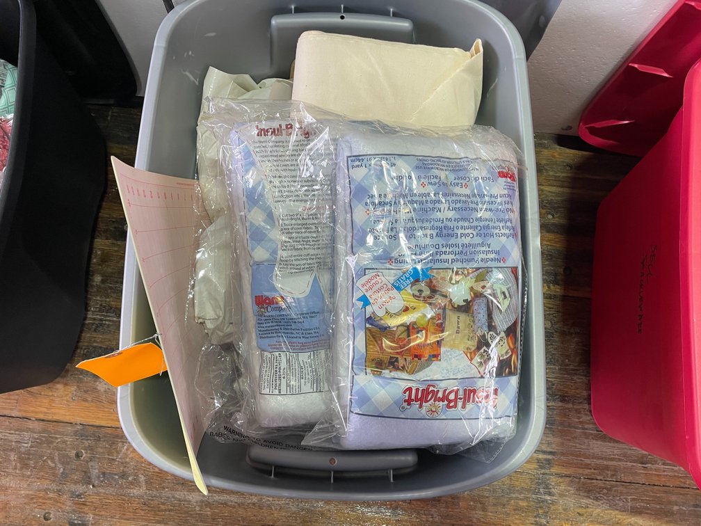 Bin of Fabric