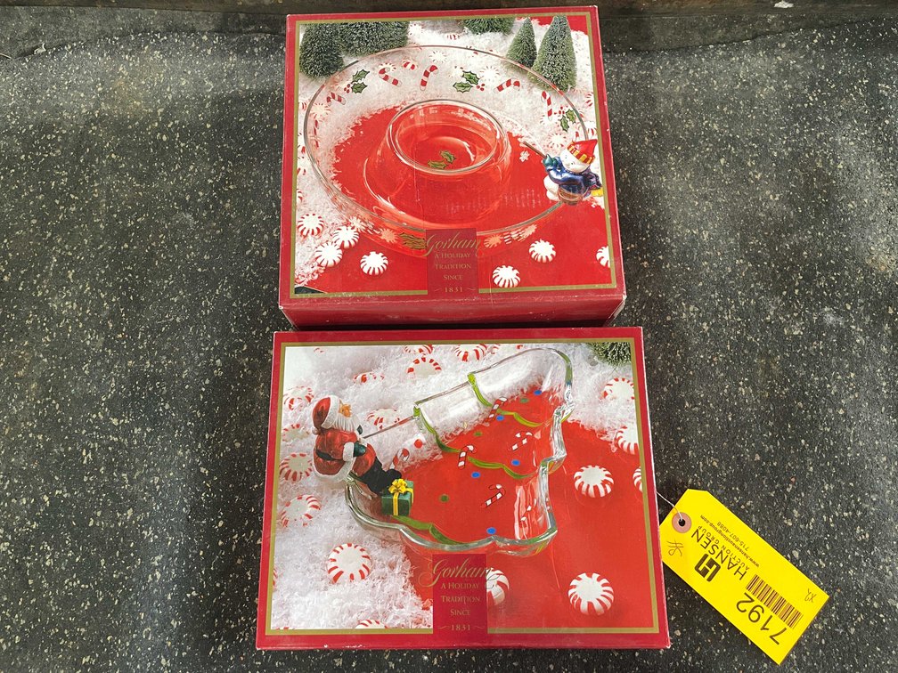 Glass Christmas Trays (T3)