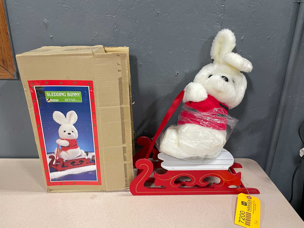 Christmas Sledding Bunny (T3)