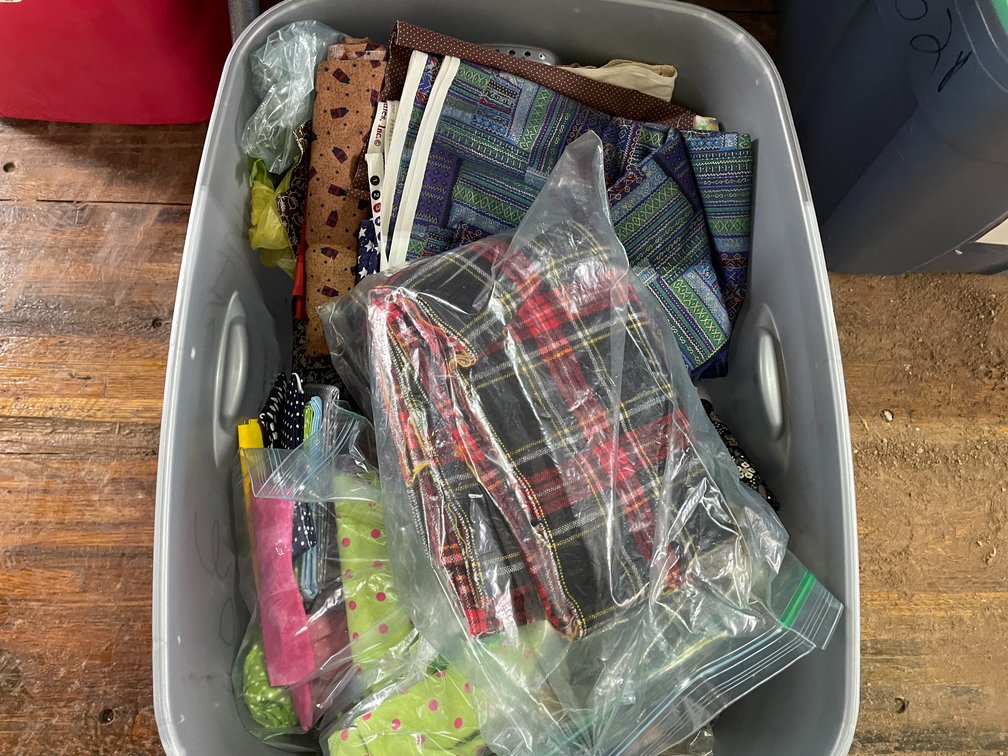 Bin of Fabric