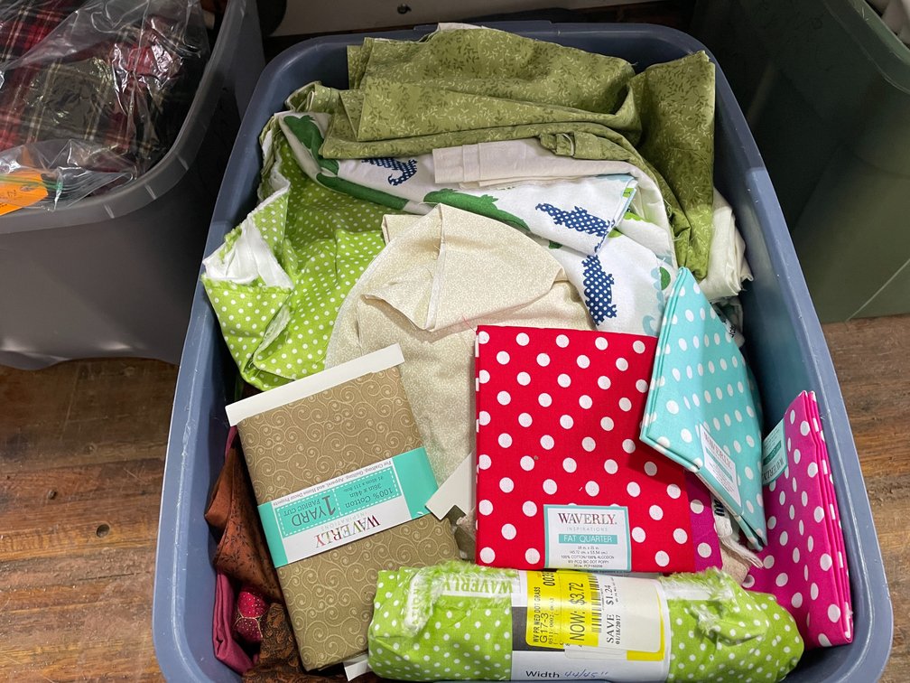 Bin of Fabric