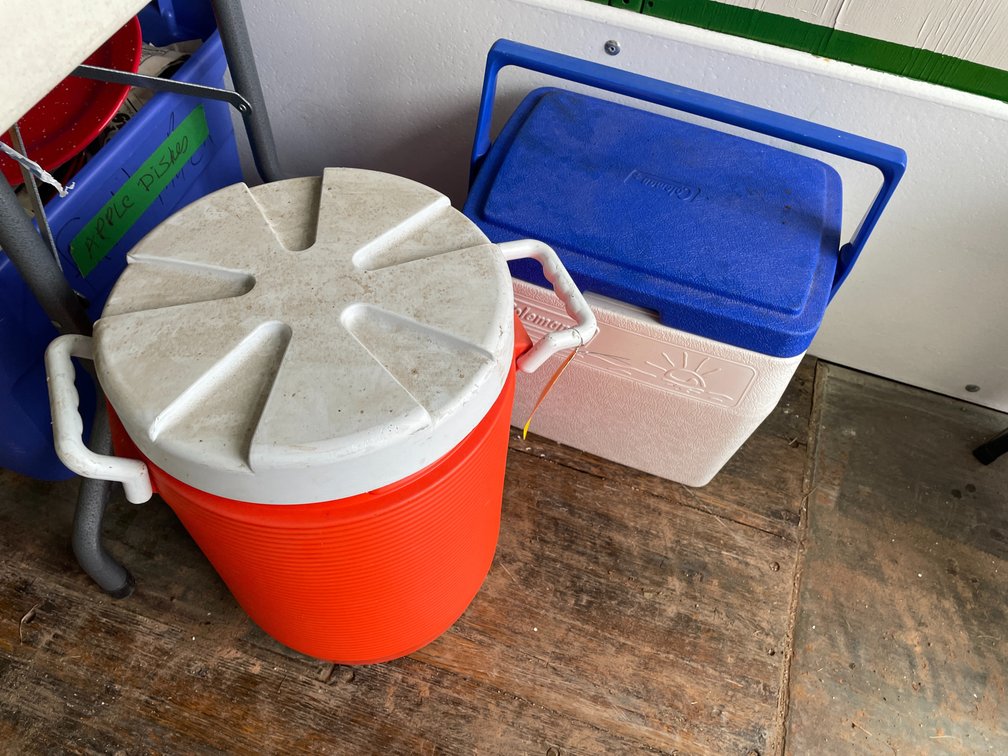 Rubbermaid Drink Cooler and Coleman Cooler