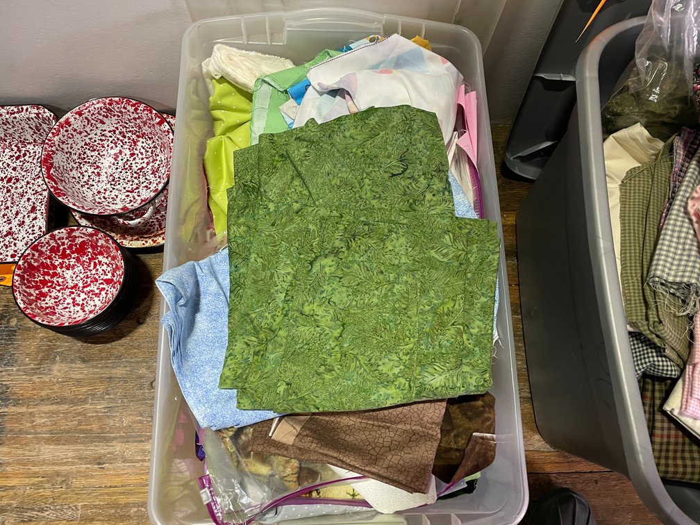 Bin of Fabric
