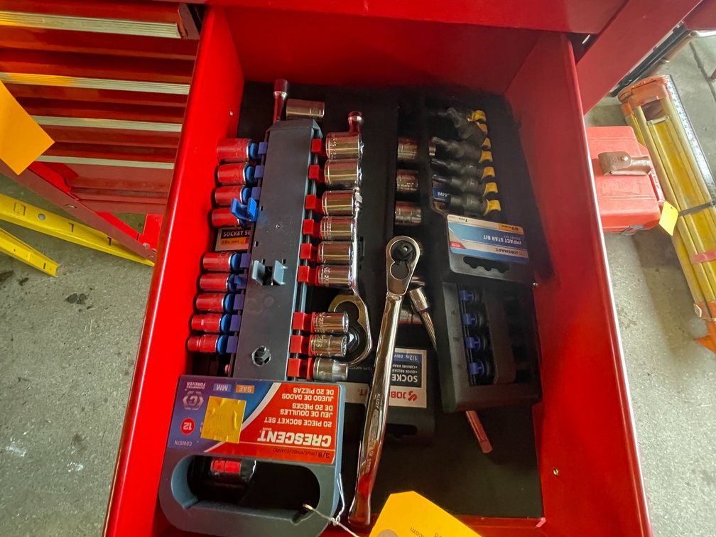 Drawer of New Sockets and Socket Wrenches