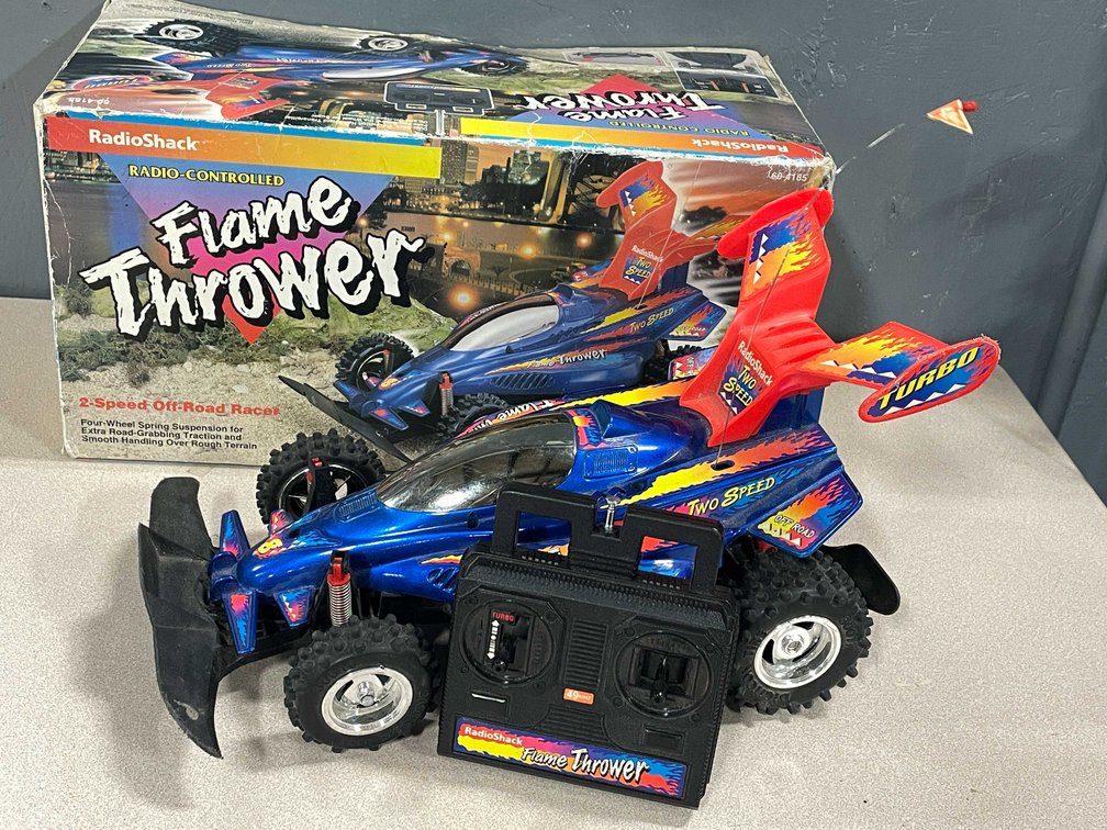 Vintage Flame Thrower Radio Controlled Car (T5)