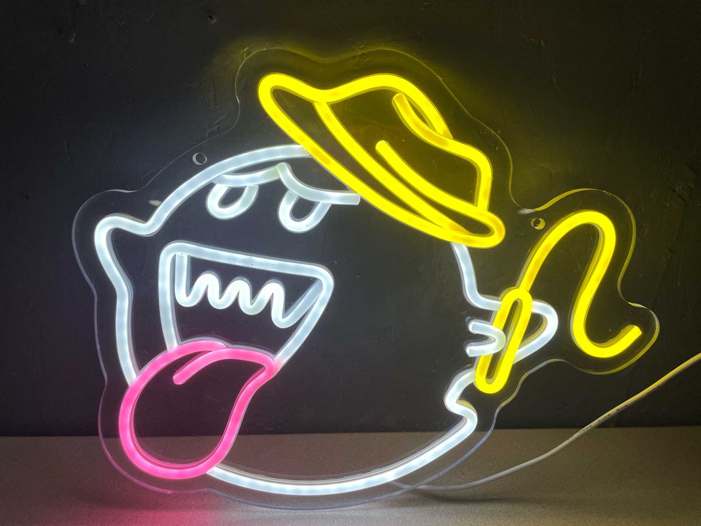 Super Mario King Boo LED Neon Style Light (T5)