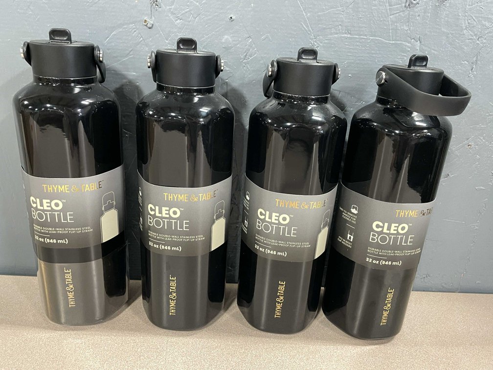 Thyme and Table 32 Oz. Stainless Steel Water Bottles (T5)