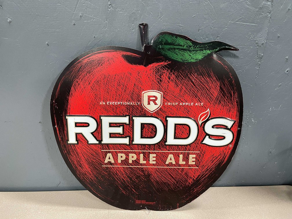 Red's Apple Ale Metal Apple Sign (T5)