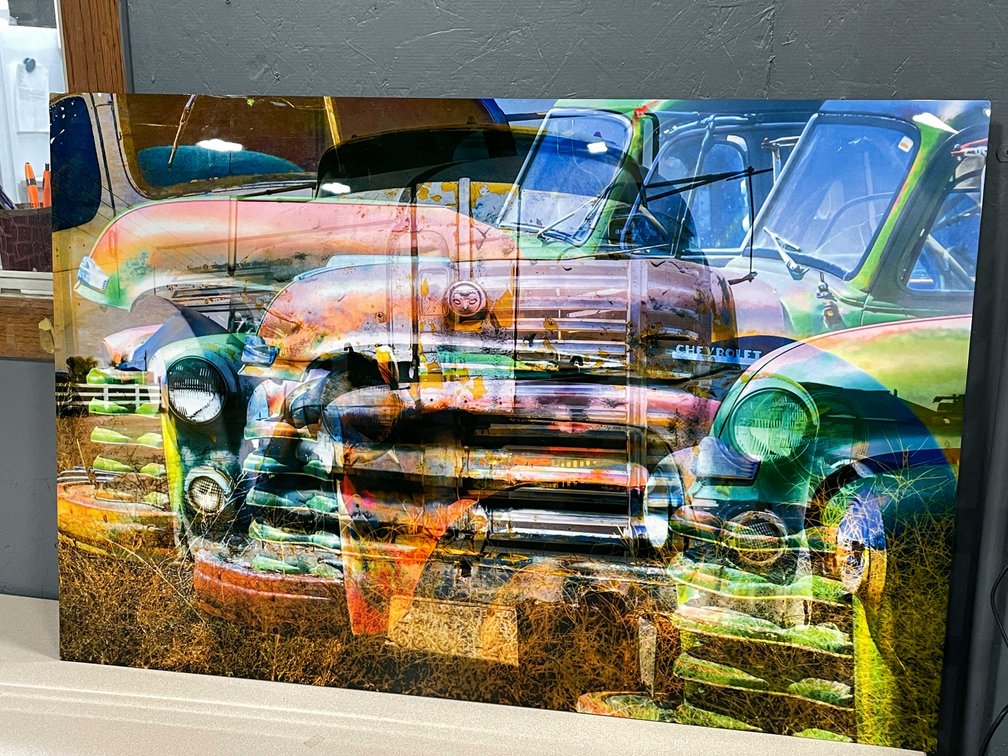 Fat Fender Trucks Double Exposure Metal Wall Art (T4)