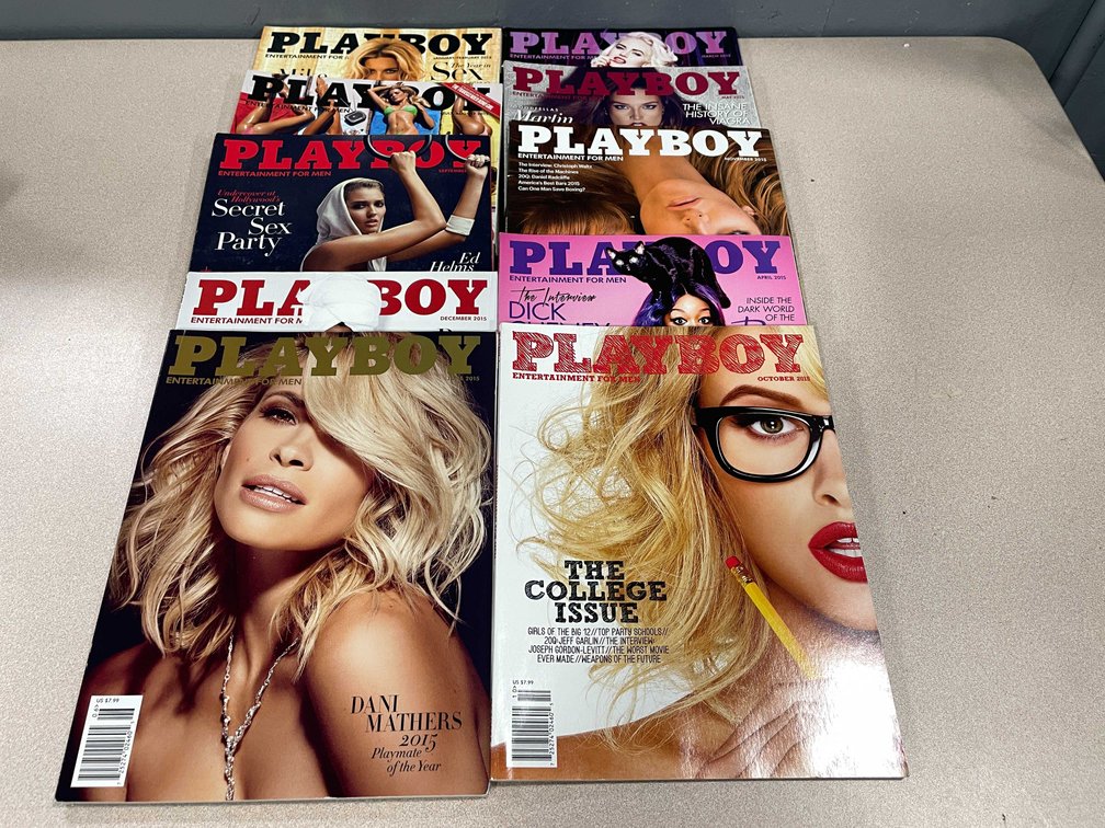 2015 Playboy Magazine Complete Year (T5)