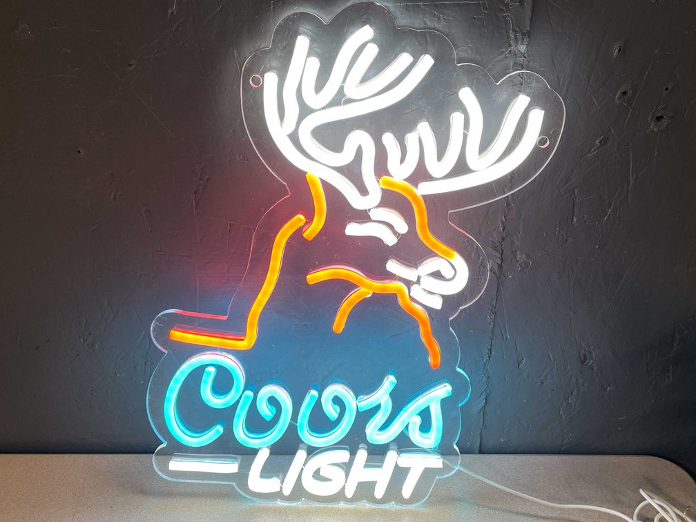 Coors Light Buck LED Neon Style Light (T5)