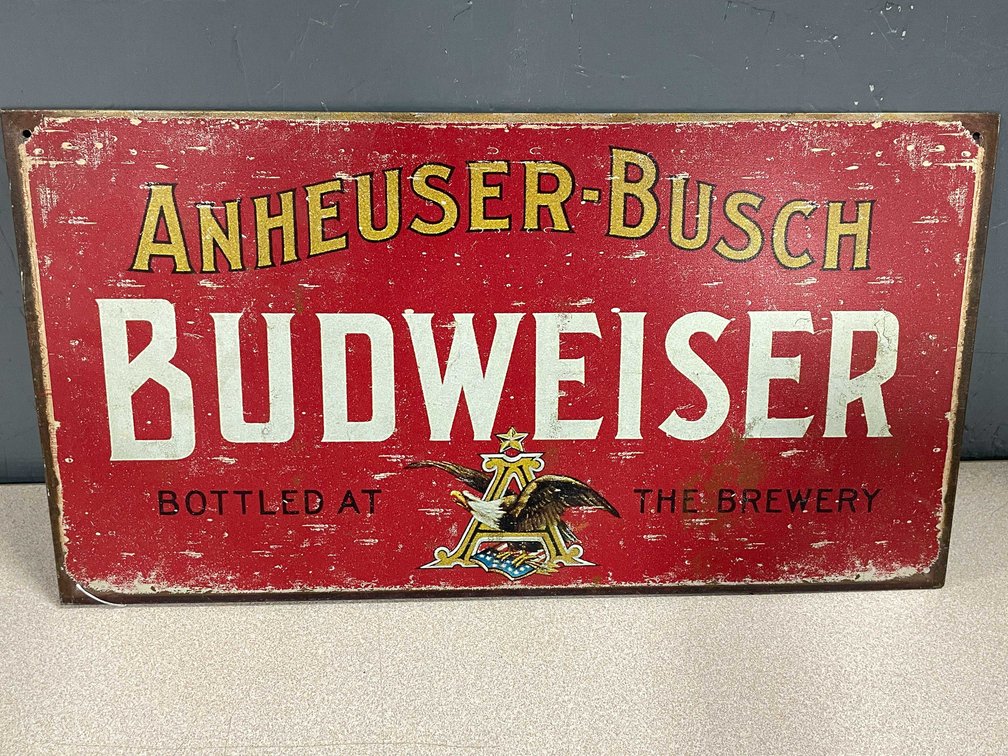 Anheuser Busch Budweiser Metal Sign (T5)