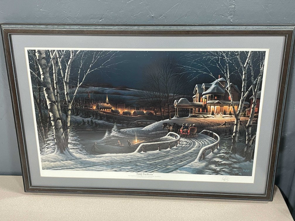 Terry Redlin Family Traditions Framed and Signed Print (T4)