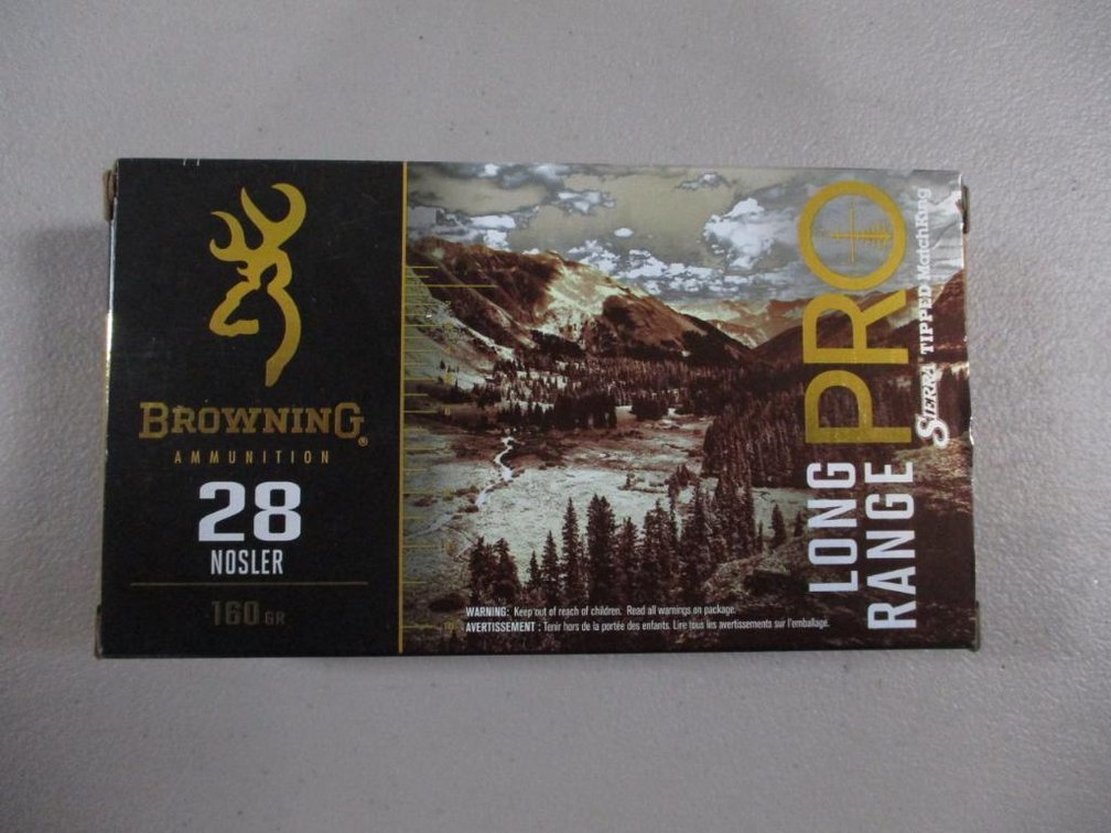Browning 28 Nosler Ammunition