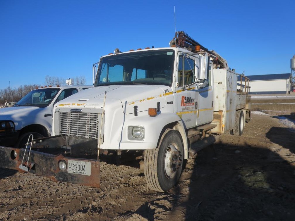2003 Freightliner FL70 Crew Cab with Cat Engine, 95,961 Miles, VIN 1FVABTAK63HL07781