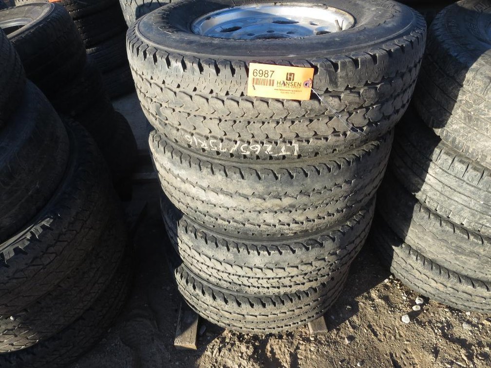 Set of Firestone TransForce AT Tires on 8-Bolt Rims