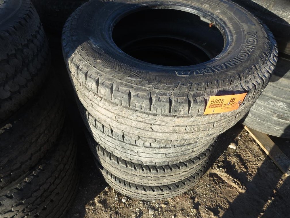 Set of Yokohama Geolander A/T Tires, LT265/70R17